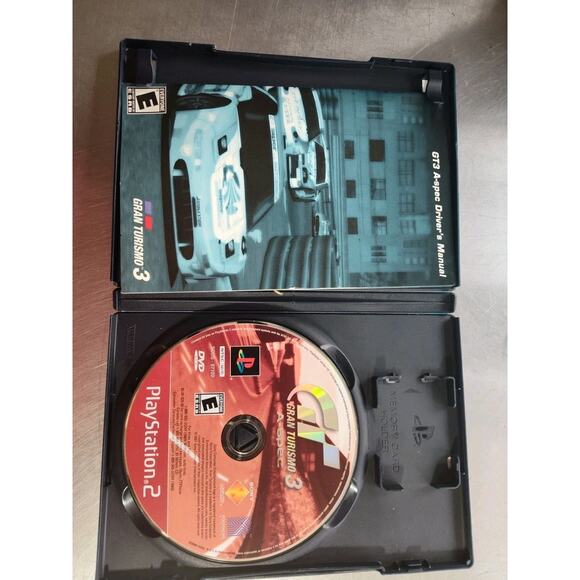 Gran Turismo 3 A-spec (Sony PlayStation 2) PS2 2001 CIB Minor Surface Scuffs - Picture 4 of 7